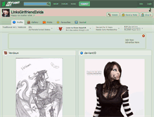 Tablet Screenshot of linksgirlfriendzelda.deviantart.com