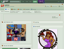 Tablet Screenshot of lyenuv.deviantart.com