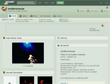 Tablet Screenshot of modernmouse.deviantart.com