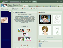 Tablet Screenshot of mizuno-suzume-fc.deviantart.com
