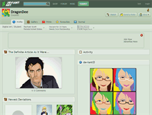 Tablet Screenshot of dragondee.deviantart.com