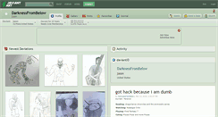 Desktop Screenshot of darknessfrombelow.deviantart.com