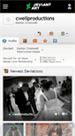 Mobile Screenshot of cwellproductions.deviantart.com