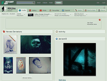Tablet Screenshot of kirlinx.deviantart.com