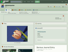 Tablet Screenshot of nekomusume.deviantart.com