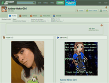 Tablet Screenshot of anime-neko-girl.deviantart.com