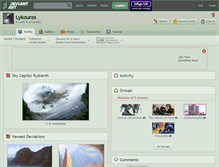 Tablet Screenshot of lykouros.deviantart.com