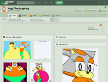 Tablet Screenshot of megythehedgehog.deviantart.com