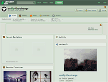 Tablet Screenshot of emilly-the-strange.deviantart.com