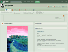 Tablet Screenshot of mistermoka.deviantart.com