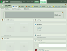 Tablet Screenshot of monkart.deviantart.com
