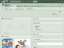 Tablet Screenshot of daburd.deviantart.com