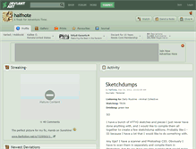 Tablet Screenshot of halfnote.deviantart.com