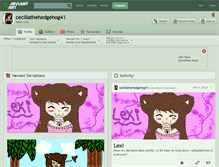 Tablet Screenshot of ceciliathehedgehog41.deviantart.com