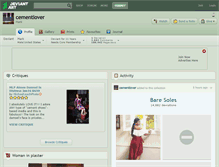 Tablet Screenshot of cementlover.deviantart.com