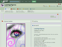 Tablet Screenshot of ladypaigetigeress.deviantart.com