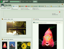 Tablet Screenshot of cleo-chan.deviantart.com