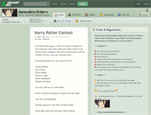 Tablet Screenshot of marauders-order.deviantart.com