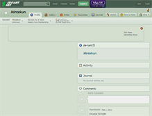 Tablet Screenshot of mintekun.deviantart.com