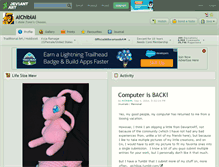 Tablet Screenshot of aichibiai.deviantart.com
