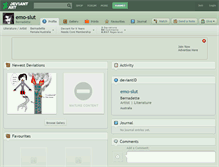 Tablet Screenshot of emo-slut.deviantart.com