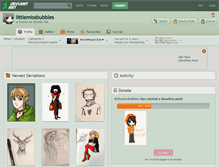 Tablet Screenshot of littlemissbubbles.deviantart.com