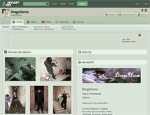 Tablet Screenshot of dragohorse.deviantart.com