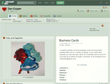 Tablet Screenshot of dan-cooper.deviantart.com