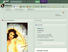 Tablet Screenshot of mikka-lea.deviantart.com