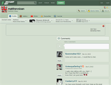 Tablet Screenshot of matthewsloan.deviantart.com