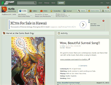 Tablet Screenshot of 4u4ia.deviantart.com