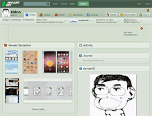 Tablet Screenshot of kidcvs.deviantart.com