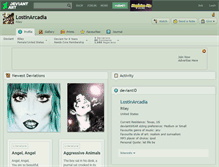 Tablet Screenshot of lostinarcadia.deviantart.com