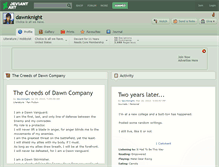 Tablet Screenshot of dawnknight.deviantart.com