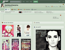 Tablet Screenshot of itsallaboutvampires.deviantart.com