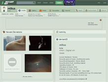 Tablet Screenshot of m0bus.deviantart.com