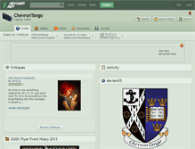 Tablet Screenshot of chevrontango.deviantart.com