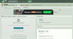 Desktop Screenshot of kyuugi.deviantart.com