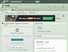 Tablet Screenshot of kyuugi.deviantart.com