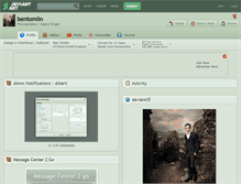 Tablet Screenshot of bentomlin.deviantart.com