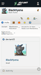 Mobile Screenshot of blackhyena.deviantart.com