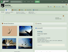 Tablet Screenshot of koktail.deviantart.com