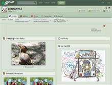 Tablet Screenshot of lilcatluvr12.deviantart.com