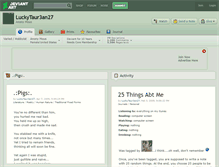 Tablet Screenshot of luckytaur3an27.deviantart.com