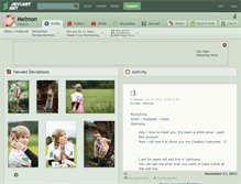 Tablet Screenshot of melmon.deviantart.com