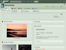 Tablet Screenshot of diamondshark.deviantart.com