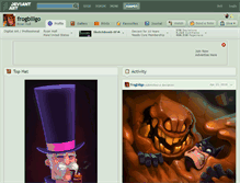 Tablet Screenshot of frogbillgo.deviantart.com