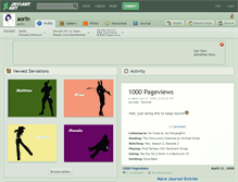 Tablet Screenshot of aorin.deviantart.com