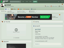 Tablet Screenshot of gavinholt.deviantart.com
