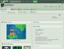 Tablet Screenshot of courtwhite13.deviantart.com